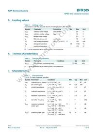 BFR505 Datasheet Page 3