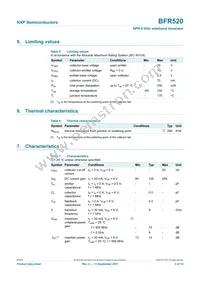 BFR520 Datasheet Page 3