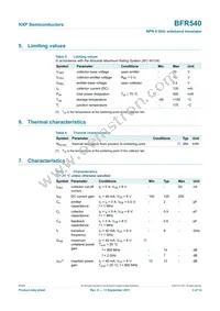 BFR540 Datasheet Page 3