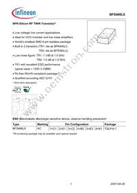 BFS 466L6 E6327 Datasheet Cover