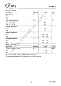 BFS 466L6 E6327 Datasheet Page 3