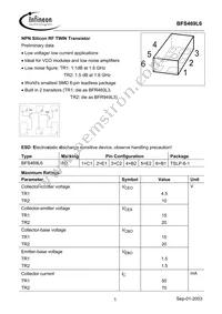 BFS 469L6 E6327 Datasheet Cover