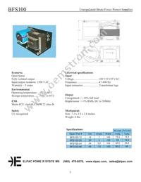 BFS100-48 Datasheet Cover