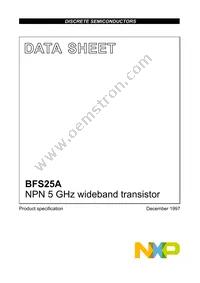 BFS25A Datasheet Cover