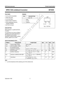 BFS505 Datasheet Page 2