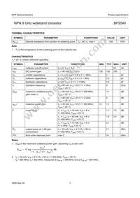 BFS540 Datasheet Page 3