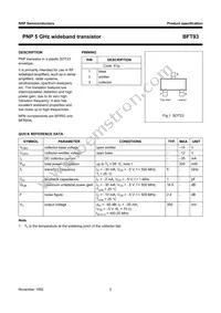 BFT93 Datasheet Page 2