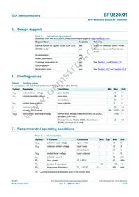BFU520XRVL Datasheet Page 3