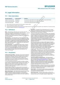 BFU520XRVL Datasheet Page 20