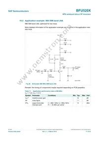 BFU520XVL Datasheet Page 17