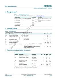 BFU520YF Datasheet Page 3