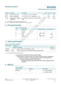 BFU550XVL Datasheet Page 2