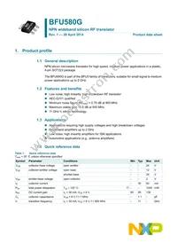 BFU580GX Datasheet Cover