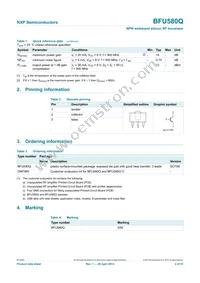 BFU580QX Datasheet Page 2