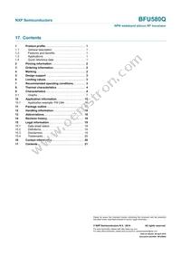 BFU580QX Datasheet Page 21