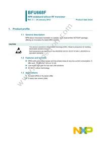 BFU668F Datasheet Cover