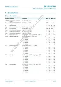 BFU725F/N1 Datasheet Page 4