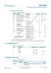 BFU790F Datasheet Page 2