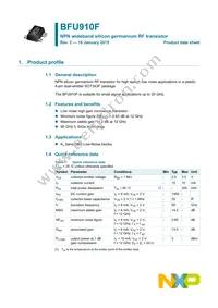 BFU910FX Datasheet Cover