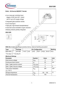 BG 5130R E6327 Datasheet Cover