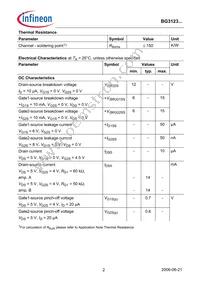 BG3123RE6327HTSA1 Datasheet Page 2