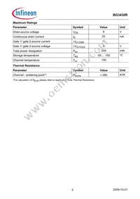 BG3430RH6327XTSA1 Datasheet Page 2