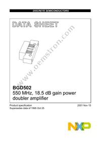 BGD502 Datasheet Cover
