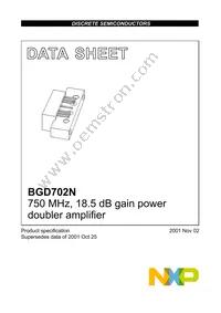 BGD702N Datasheet Cover