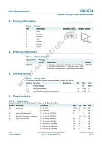 BGD704/09 Datasheet Page 2