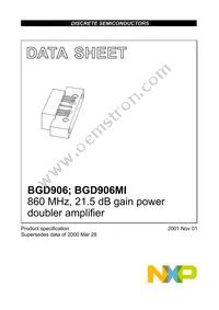 BGD906 Datasheet Cover