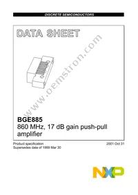 BGE885 Datasheet Cover