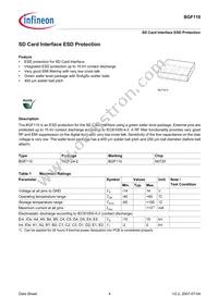 BGF110E6327XT Datasheet Page 4