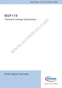 BGF119E6329XTSA1 Datasheet Cover