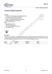 BGF119E6329XTSA1 Datasheet Page 4