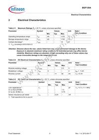 BGF120AE6327XTSA1 Datasheet Page 5