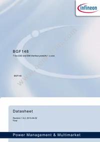 BGF148E6327XTSA1 Datasheet Cover