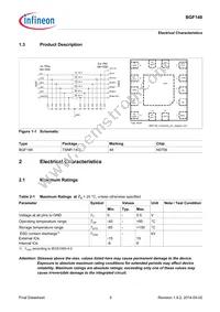 BGF148E6327XTSA1 Datasheet Page 5