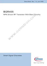 BGR405H6327XTSA1 Datasheet Cover