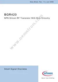 BGR420H6327XTSA1 Datasheet Cover