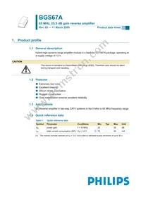 BGS67A Datasheet Cover