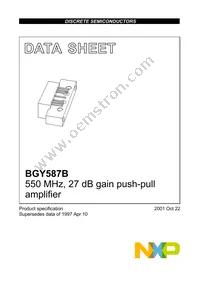 BGY587B Datasheet Cover
