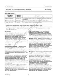 BGY685A Datasheet Page 7