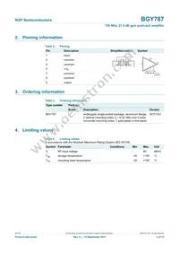 BGY787 Datasheet Page 2