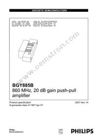 BGY885B Datasheet Cover