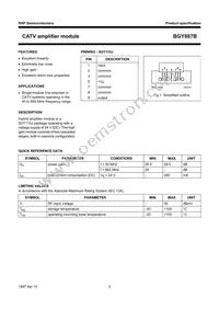 BGY887B Datasheet Page 2