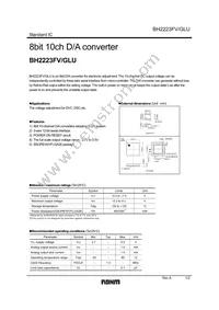 BH2223GLU-E2 Datasheet Cover
