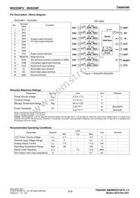 BH2226FV-FE2 Datasheet Page 2
