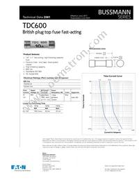 BK/TDC600-10A Datasheet Cover