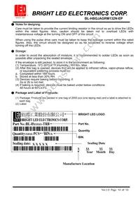 BL-HBGJAGRM132N-EP Datasheet Page 12