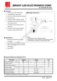 BL-HGE35A-AV-TRB Datasheet Cover